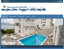 Tablet Screenshot of apartmani-bridic.com